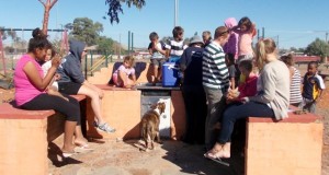 BBQ in outback Australian community