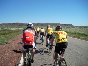 Riders on the way to Port Hedland