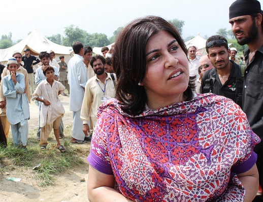 Baroness Warsi on a visit to Pakistan in 2010. DFID / Flickr / Creative Commons 