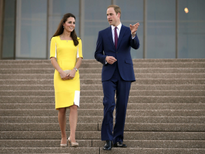 The Duke and Duchess of Cambridge will sign the First Fleet Bible on Sunday at St Andrew's Cathedral. 