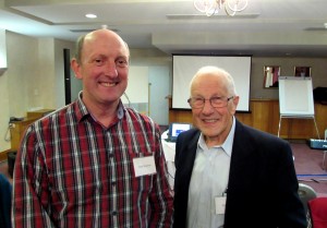 Tasmania's 50 Plus Bible Convention organisers, Mark Hochman (left) and Peter Atkins (right).