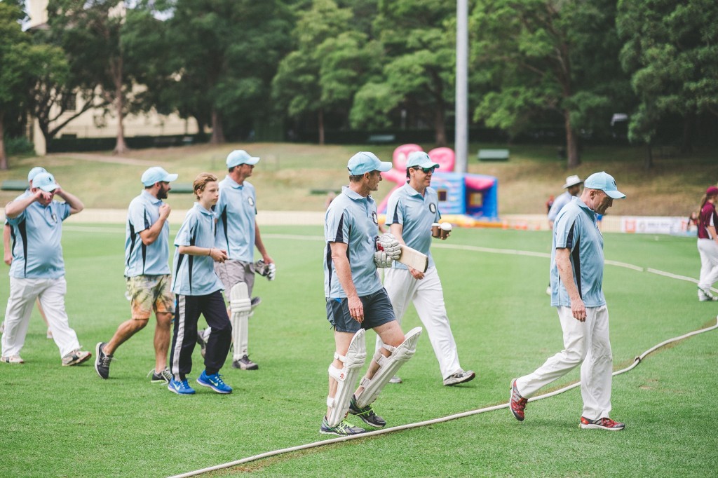 The C3 XI coming off the field.