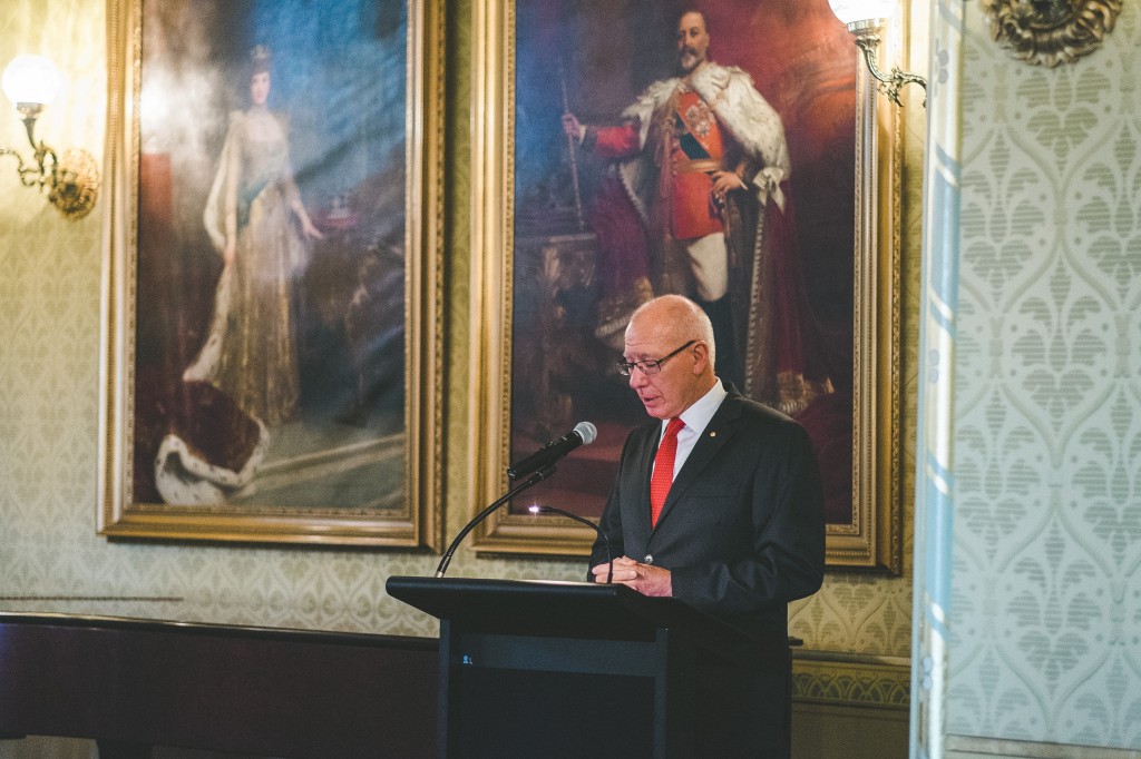 Governor Hurley officially launched Bible Society's 'Their Sacrifice' campaign at Government House on Monday 9 March. 