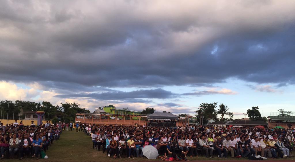 The Tacloban event attracted over 14,000 attendees over two days. 