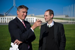 John Beckett and Rob Oakeshott_Voices for Justice 2012