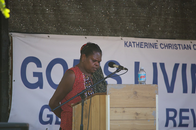 Lisa Mumbin was the first Aboriginal master of ceremonies at Katherine Christian Convention in its 48 year history. 