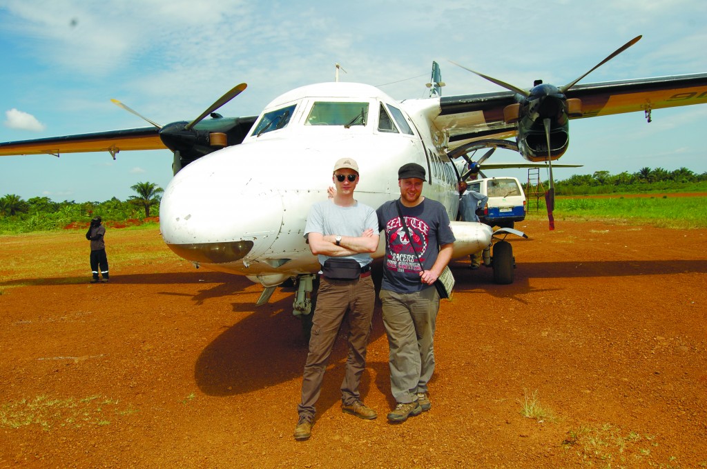 Josh Maule and Bryce McLellan travelled to Congo to make the documentary. 