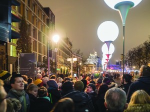 In 2014, thousands of illuminated balloons lit up the 15km where the Berlin Wall once stood, celebrating 25 years since its fall.