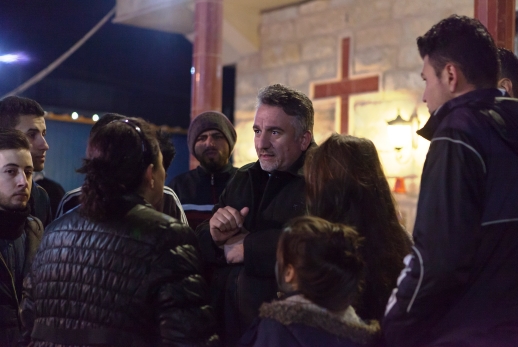 Fr Douglas reveals news that a flight taking displaced Christians from Iraq to Slovakia is delayed, Dec 2015 | World Watch Monitor