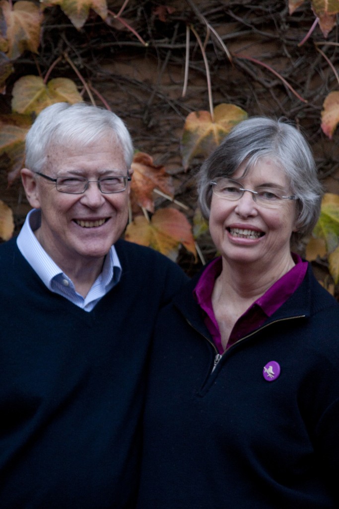 Christine Jensen with her husband Peter.