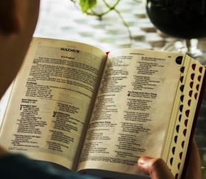 A Malay bible open at the Book of Psalms, Feb 2013. Credit: World Watch Monitor.