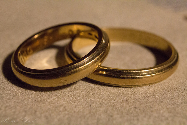 Two male wedding rings