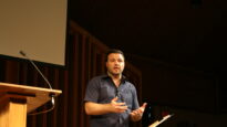 Mark Driscoll addresses a crowd