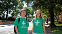 Two students from Sydney University's Evangelical Union