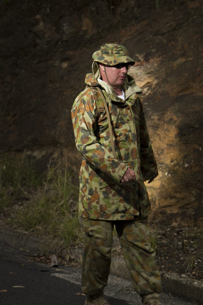 Corporal Andrew Summers walking