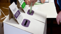 Ballot boxes in Adelaide.