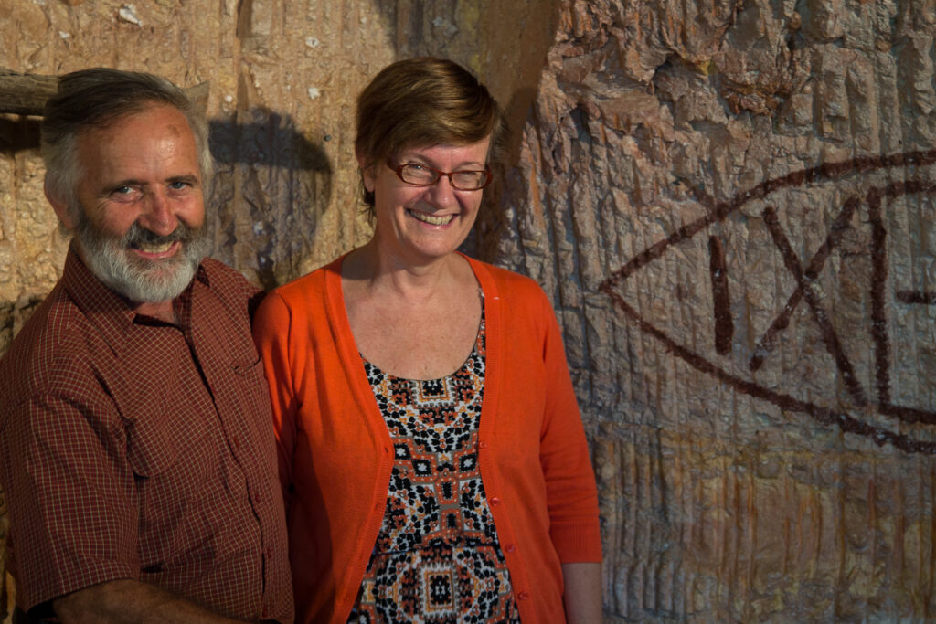 Geoff and Tracey Piggott, Catacomb Church, Coober Pedy