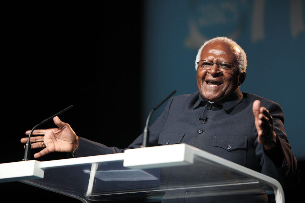 Archbishop Desmond Tutu demonstrates religion’s capacity to promote reconciliation.