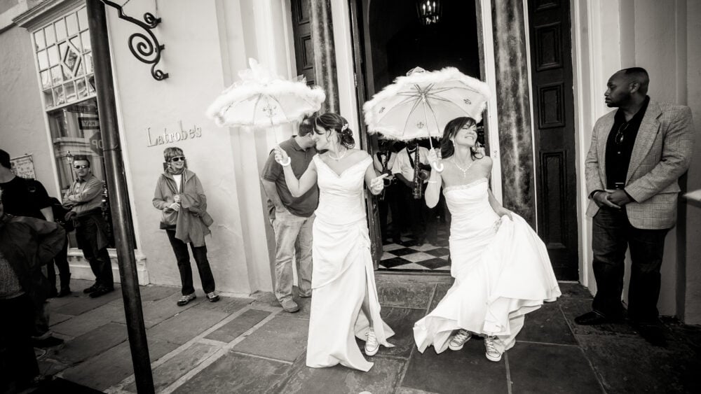 Two brides marry in New Orleans, 2014