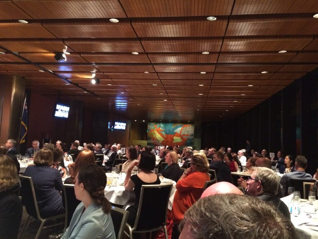 A full house at the business dinner for the City to City Renewing My workplace conference