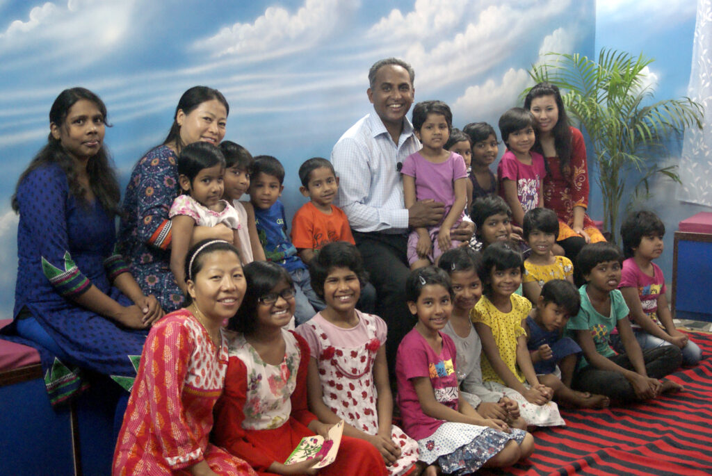 Children at a safe house