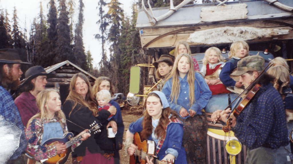 The Hale family sing together