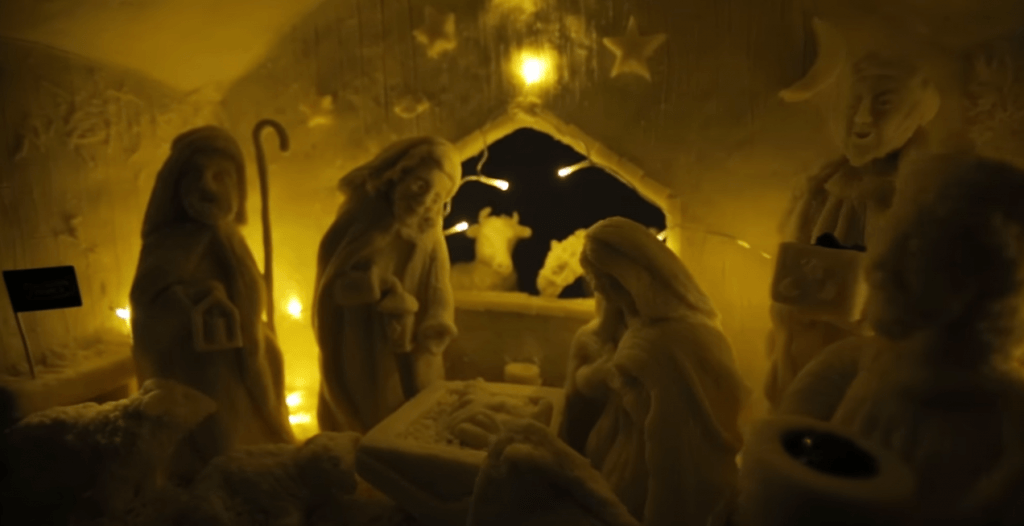 Cheese nativity
