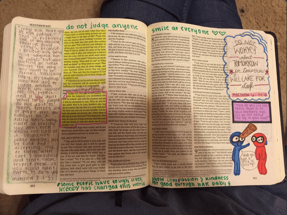 Reagan decorated every page of this Bible