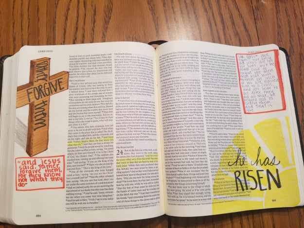 Reagan decorated every page of this Bible