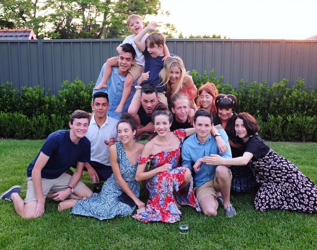 Pat and Philip's 14 grandchildren.