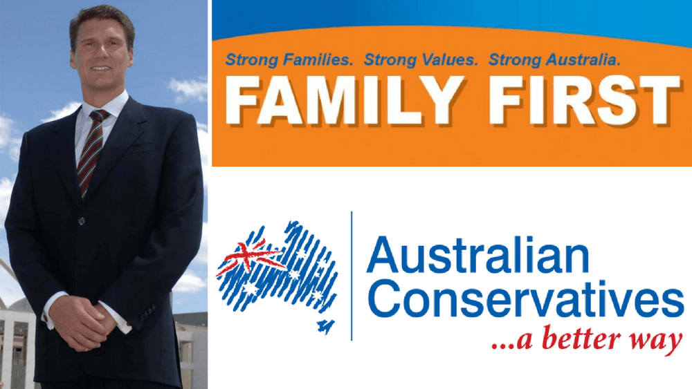Family First and Australian Conversatives merge under the leadership of Cory Bernardi