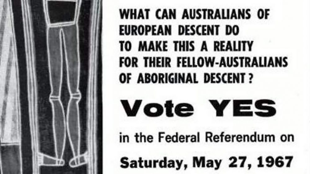 "Vote YES" 1967 referendum poster