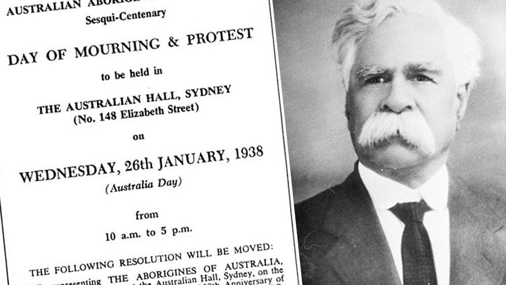 Aboriginal protest notice with William Cooper