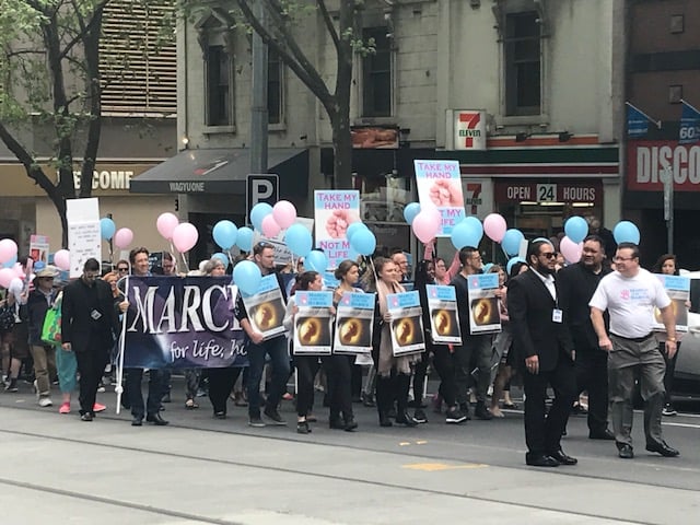 The annual March for the Babies rally was held in Melbourne on Saturday, with 2000 turning out, according to organisers.