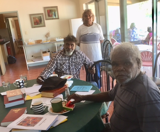 Students at the ITECA sacraments course in Alice Springs in February