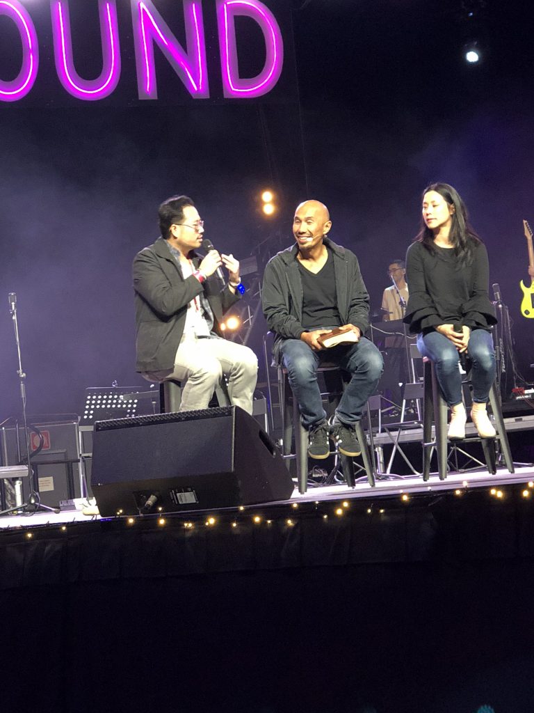 Francis Chan with Peter Ko, left and Deb Fung