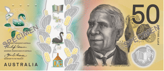 50 Australian Dollars (David Unaipon) - Exchange yours for cash