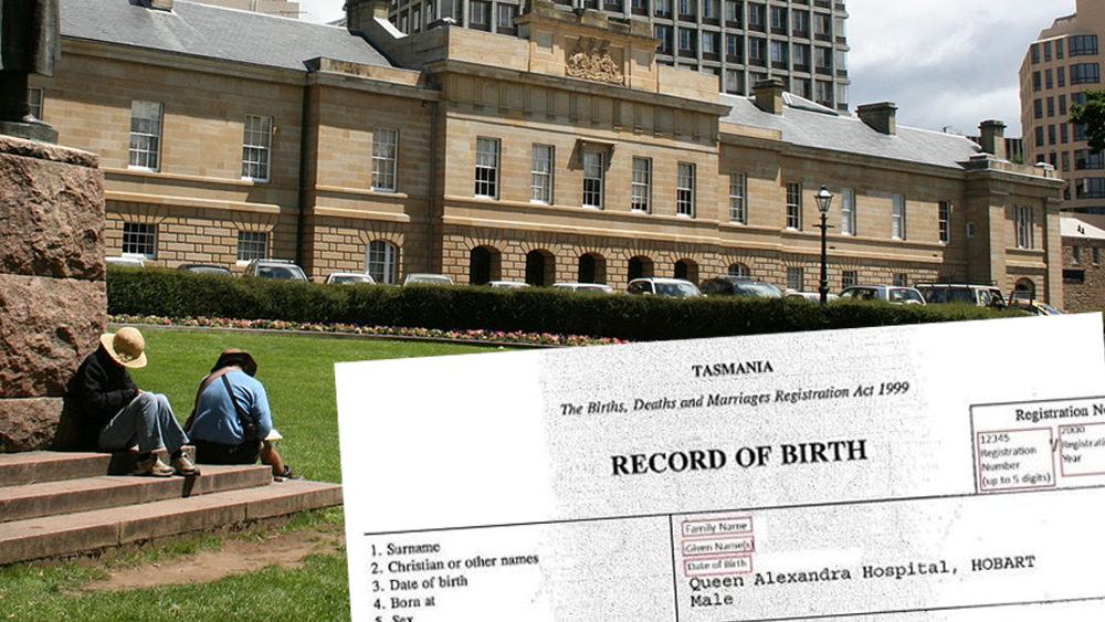 Tasmania's Parliament votes for optional gender on birth certificates