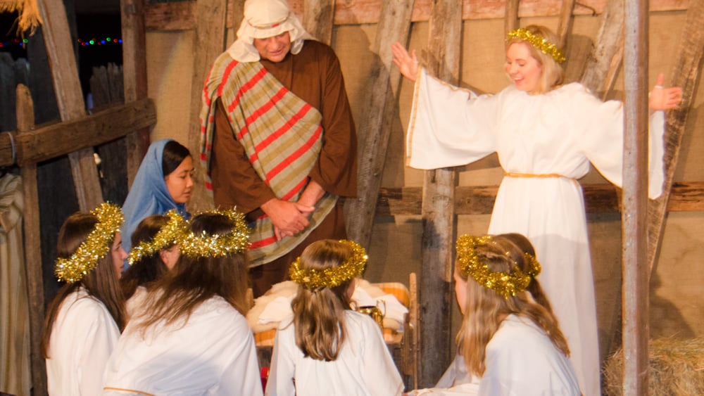 Lobethal Living Nativity in action.