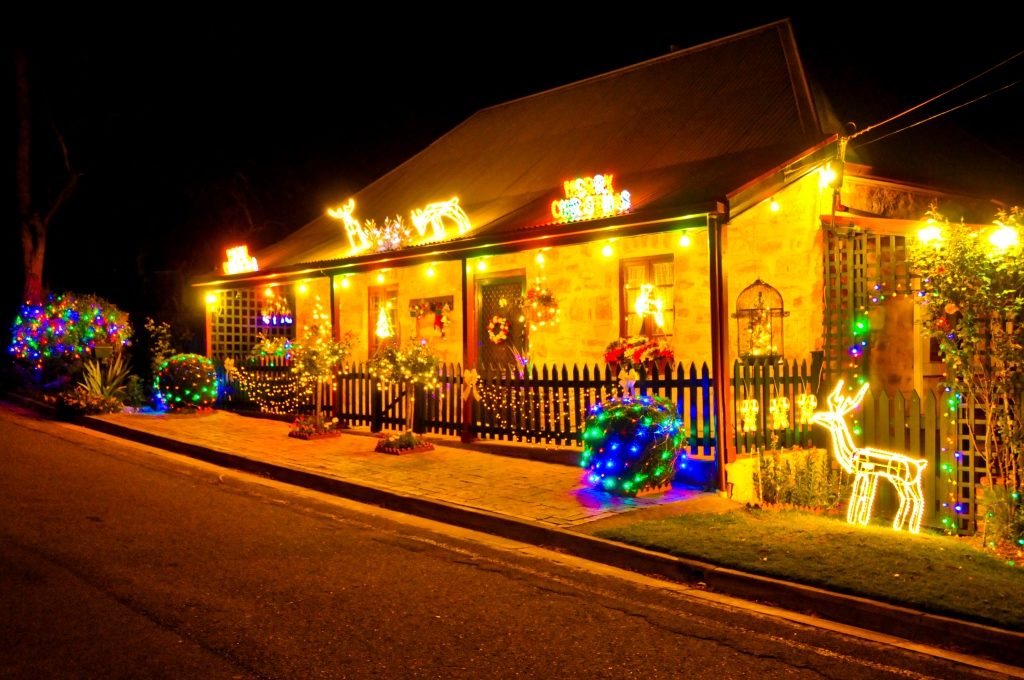 A taste of Lobethal's amazing Christmas light show.