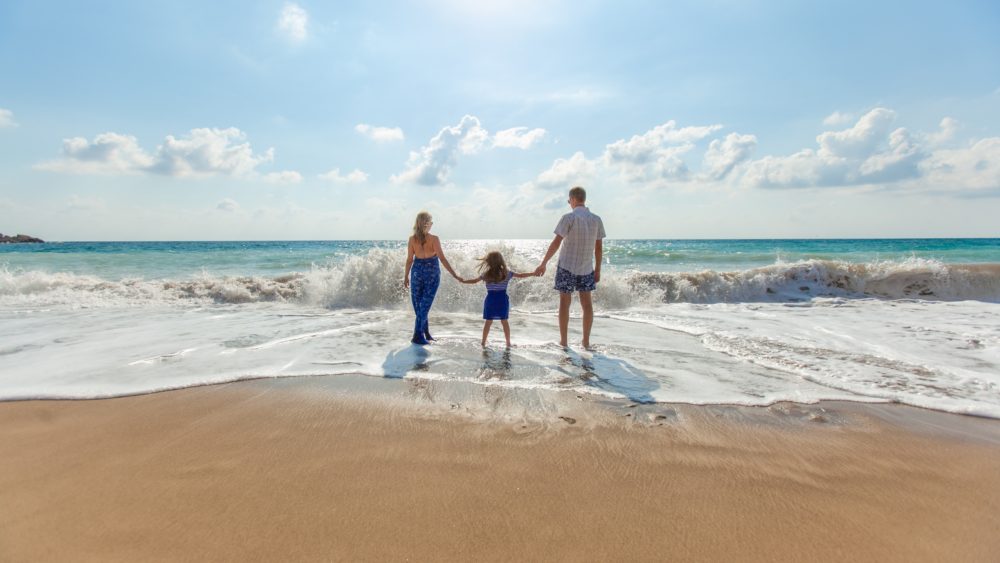 Trying to keep sand out of your cereal bowl is just one of the hazards of camping at the beach with the family.