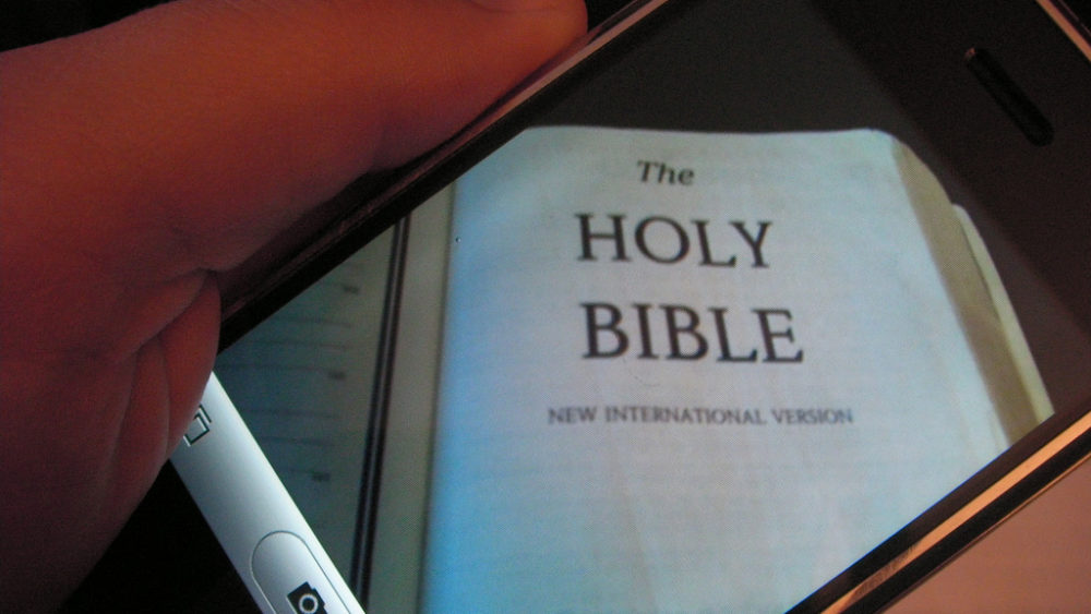 A Bible on digital device