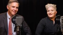 With All Due Respect Podcast hosts Michael Jensen and Megan Powell de Toit