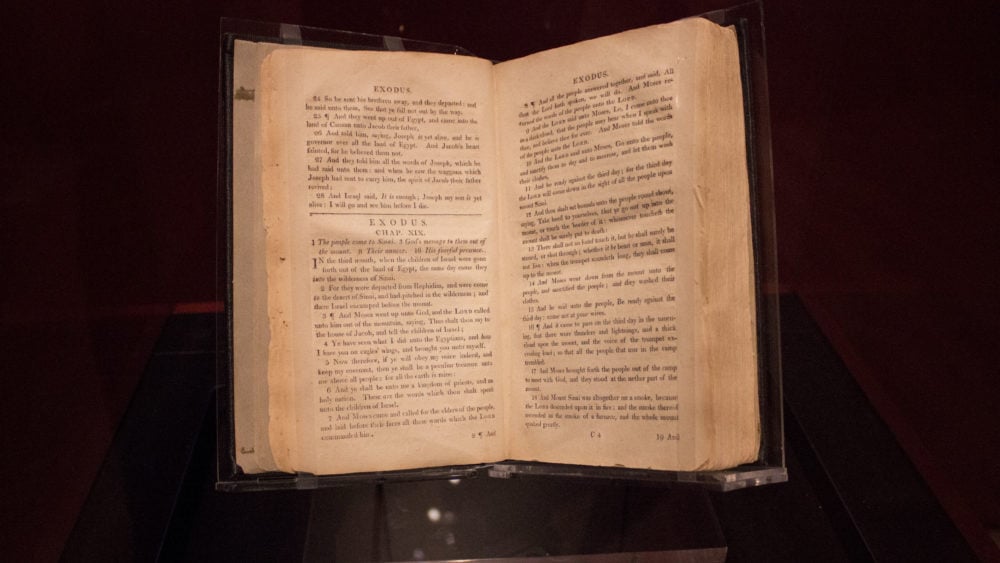 The Slave Bible exhibition at Museum of the Bible in Washington