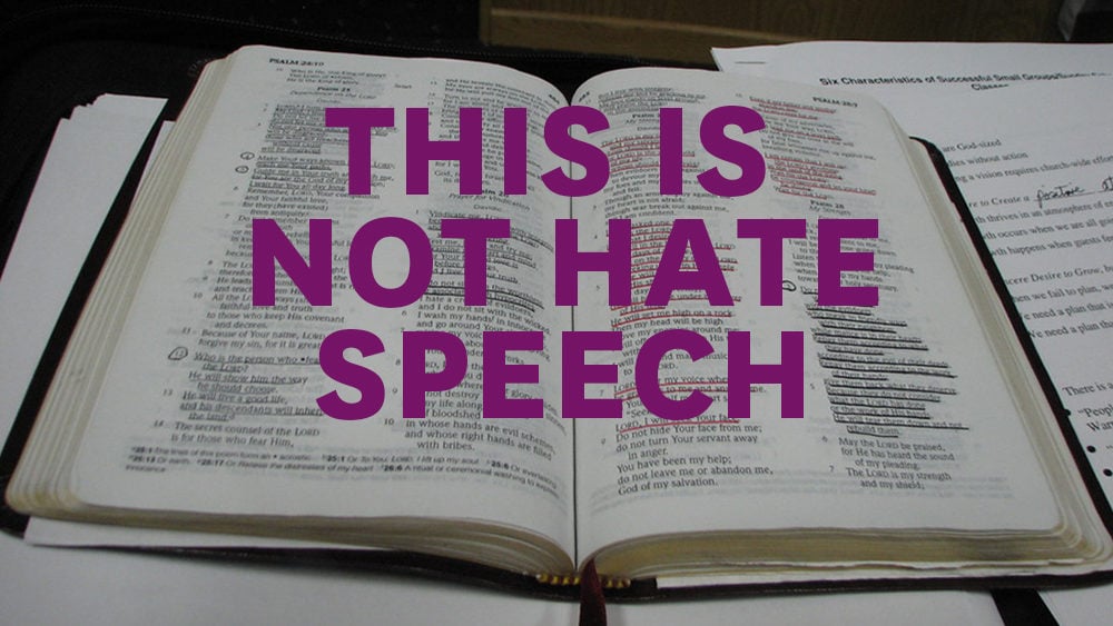 This is not hate speech (Pic of Bible)
