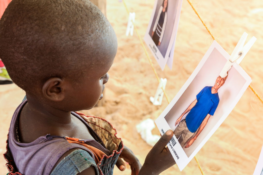 Children in Kalapata, Turkana County, Kenya, choose their sponsors -- congregants from Mission Church in Ventura, CA.