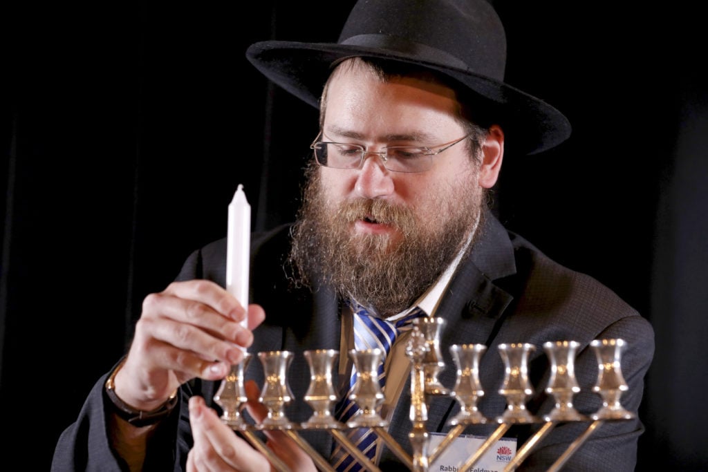 The Jewish community celebrate the start of Chanukah at State Parliament. Image: Salty Dingo 2019
