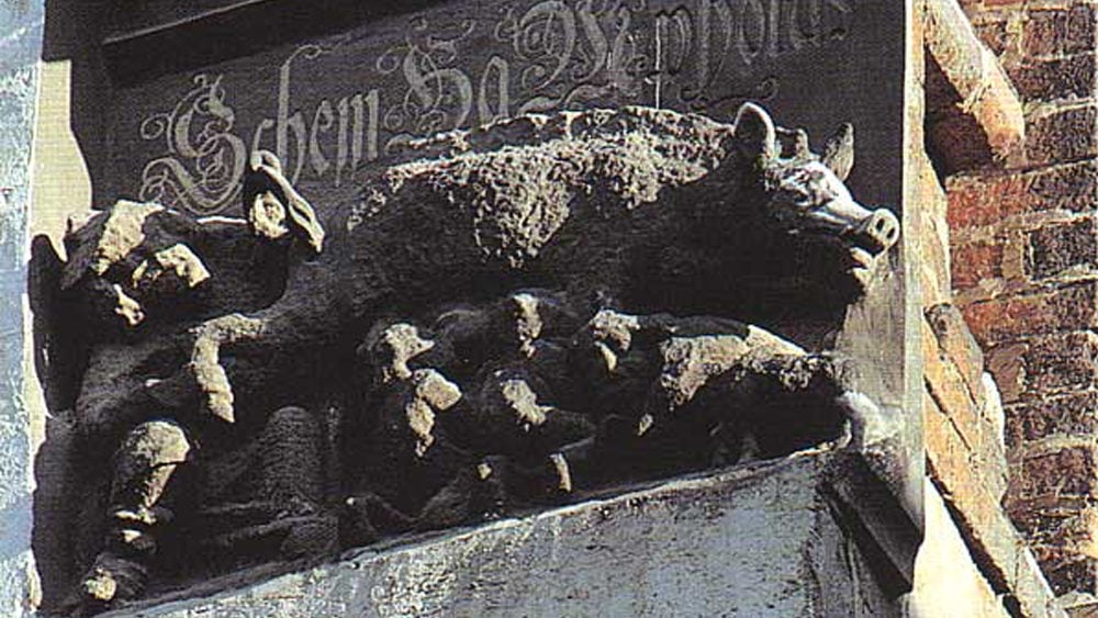 Judensau, the anti semitic sculpture on Luther's church