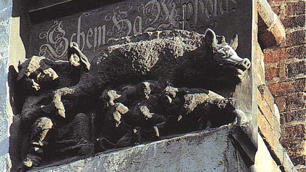 Judensau, the anti semitic sculpture on Luther's church