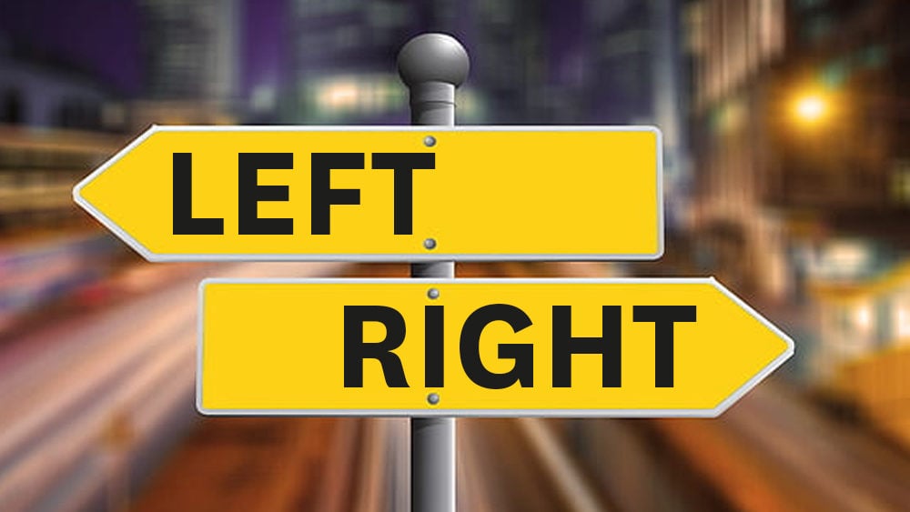 left and right signpost